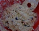 チーズとドライフルーツ入りの簡単ケーキ作り方2写真
