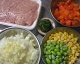 タイ風★鶏そぼろバジルあんかけご飯温卵添作り方1写真