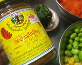 タイ風★鶏そぼろバジルあんかけご飯温卵添作り方8写真