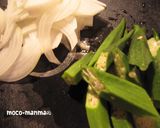 レンジで簡単♪ささみとオクラの梅肉蒸し♪作り方3写真