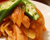 レンジで簡単♪ささみとオクラの梅肉蒸し♪作り方8写真