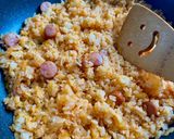 包まない!卵1個のウィンナーオムライス作り方2写真