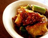 ◆おくらとナスの甘辛煮◆作り方5写真