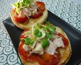 ハムとトマトのトースト　梅ワサビ風味作り方6写真