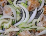 簡単♡鶏肉とセロリの甘酢ケチャップ炒め作り方4写真