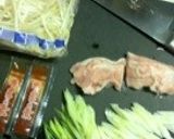 甘辛うんまい、豚キム冷麺♪作り方3写真