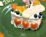 １歳おめでとう！バースデーケーキ♡作り方5写真