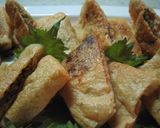 ♪油揚げにツナマヨ詰めて焼いちゃいました作り方6写真