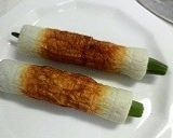 オクラ竹輪の玉子焼き作り方2写真