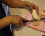 朝ご飯に♪バナナシナモントースト作り方1写真