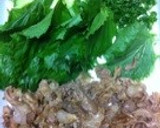 ごまの風味！韓国風巻き寿司・豚肉と大葉作り方1写真