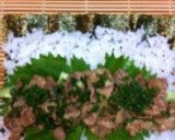 ごまの風味！韓国風巻き寿司・豚肉と大葉作り方4写真