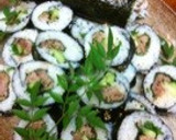 ごまの風味！韓国風巻き寿司・豚肉と大葉作り方10写真