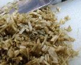 ごぼうとひきにくのそぼろあんかけ焼御飯。作り方5写真