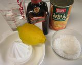 アガーで『レモンとみかん缶ゼリー』作り方1写真