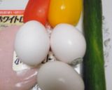 彩り☆スクランブルエッグ作り方1写真