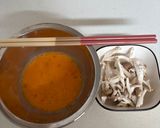 もやしと豆腐ときのこの酸辣湯風スープ作り方1写真
