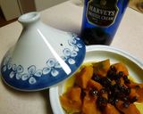 タジン鍋でおしゃれなレーズンかぼちゃ作り方3写真