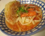 まるごとキャベツの入ったトマトうどん鍋♪作り方6写真