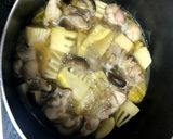 美味しい！たけのこと鶏もも肉と椎茸の煮物作り方4写真