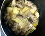 美味しい！たけのこと鶏もも肉と椎茸の煮物作り方4写真