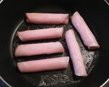 ロースハムの梨巻き❤ ～大葉ツナマヨで～作り方3写真