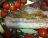 豚肉のローストあさりとトマトソース作り方3写真
