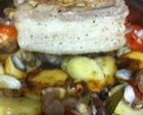 豚肉のローストあさりとトマトソース作り方4写真