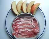リンゴのポーク肉巻き作り方1写真