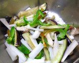 茄子と長芋とピーマンの炒め煮　カレー風味作り方4写真