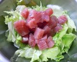 まぐろとレタスのサラダ作り方4写真