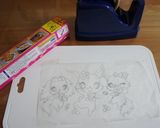 キャラデコケーキ☆チョコペン作り方1写真