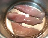 鶏肉とごぼうのコチュマヨ和え作り方1写真
