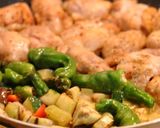 鶏肉の簡単焼きラタトゥーユ風乗せ作り方4写真
