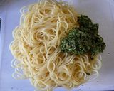 バジルと胡桃の冷製ジュノベーゼ～♪作り方3写真