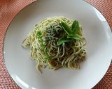 バジルと胡桃の冷製ジュノベーゼ～♪作り方4写真