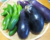 母の味！なすピーマン味噌炒め　大葉入り作り方1写真