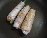 お弁当おかずー花咲く野菜の豚肉巻きー作り方5写真