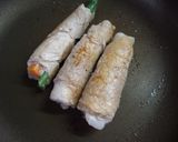 お弁当おかずー花咲く野菜の豚肉巻きー作り方5写真