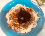 10分以内で作る挽き肉入り旨辛混ぜうどん作り方3写真