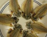 妊婦ｻﾝにおすすめ！小鯵の干物せんべい作り方1写真