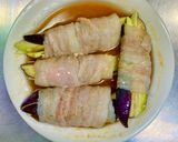 タサン志麻☆ナスの豚バラ肉巻きレンジ蒸し作り方3写真
