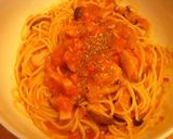 鶏肉のクリームトマト煮のパスタ作り方6写真