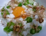 オクラと長芋と粉チーズの卵かけごはん作り方4写真