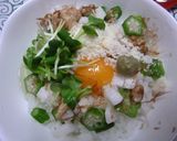 オクラと長芋と粉チーズの卵かけごはん作り方5写真