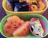 お弁当☆人参でかわいい色のエビもちバーグ作り方3写真