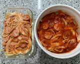 チーズオーブンオーロラ貧民パスタ作り方2写真