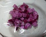 ♬紫芋のスィートポテトin紫芋マフィン♬作り方1写真