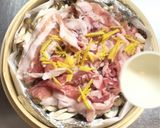 豚肉とたっぷりきのこの塩麹せいろ蒸し作り方3写真