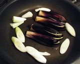 ナスとしょうが焼きの卵ごはん作り方2写真
